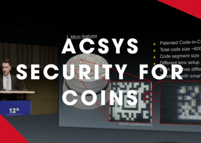 ACSYS – Security features for coins and medals with laser technology
